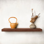 Thick Oak Floating Shelf in 12" to 84" lengths