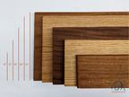 Solid Wood Shelf with Mahogany Brackets