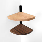 Corner Shelf with Visible Bracket