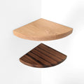 Corner Shelf with Visible Bracket