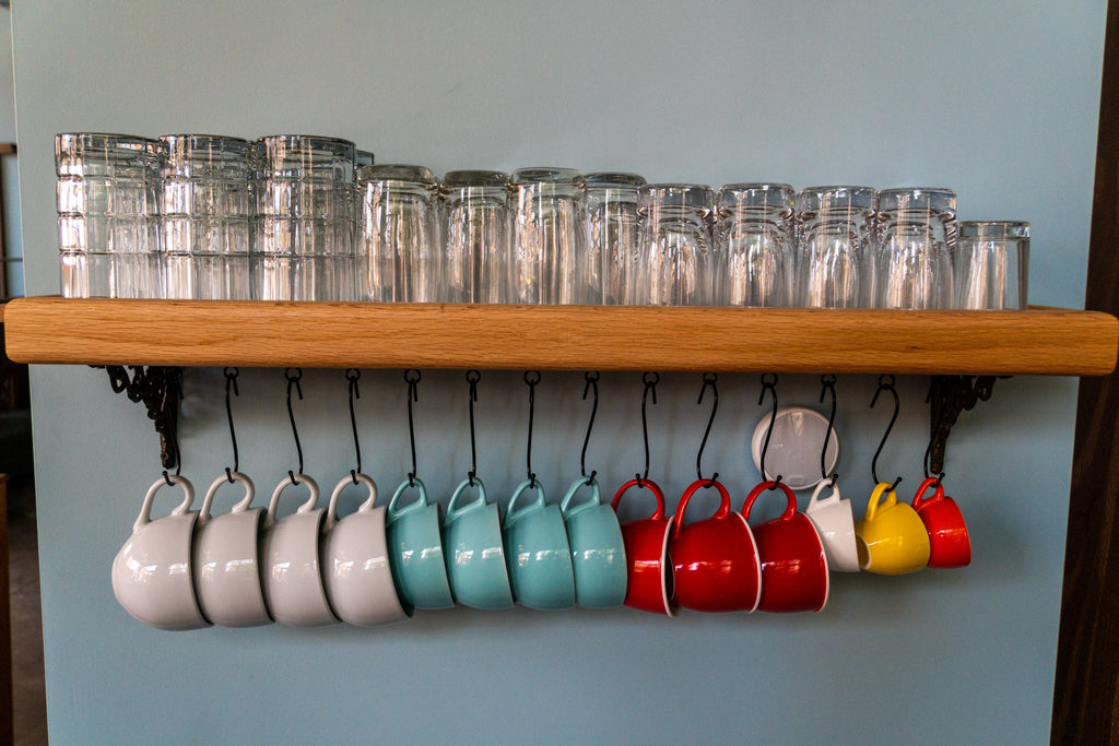 Coffee Mug Shelf for Glasses and Coffee Cups