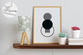 Thick Mahogany Floating Shelf with Rounded Corners and Grommet Hole