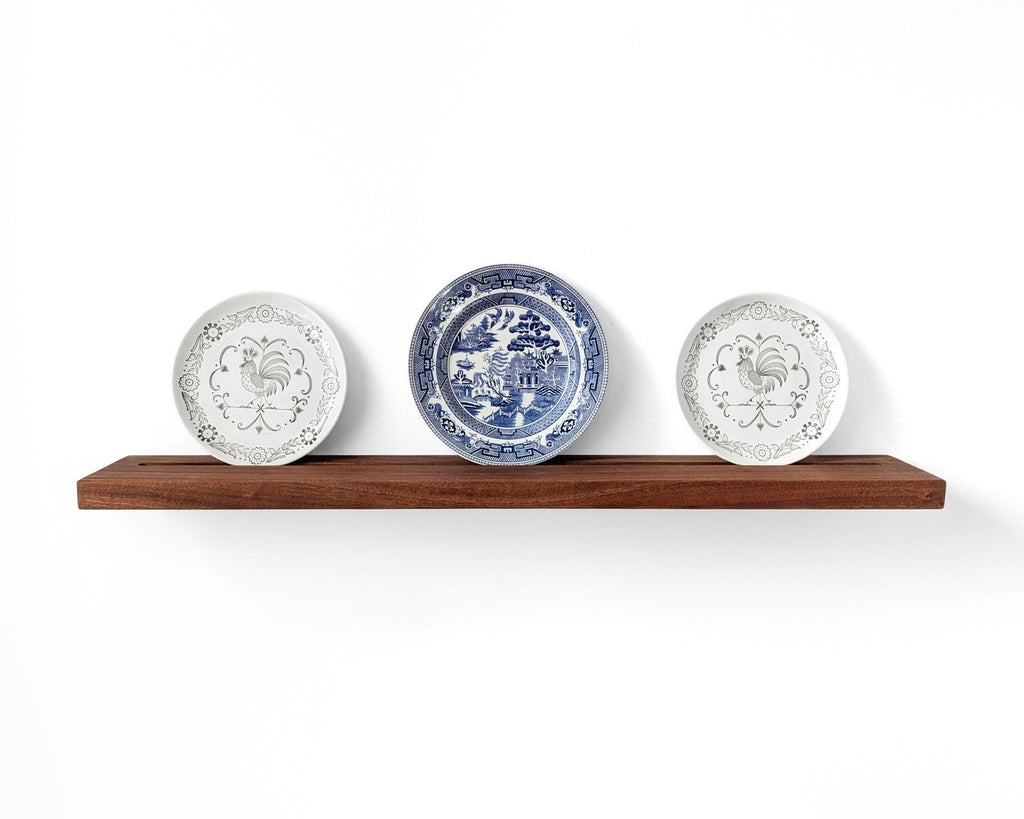 Plate Display Shelf in Mahogany