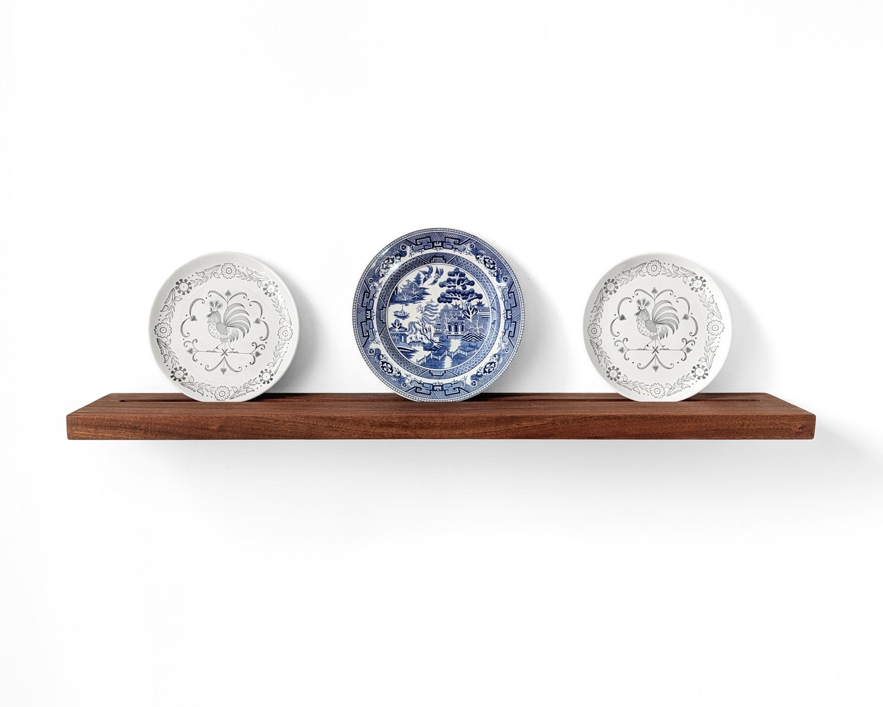 Plate Display Shelf in Mahogany