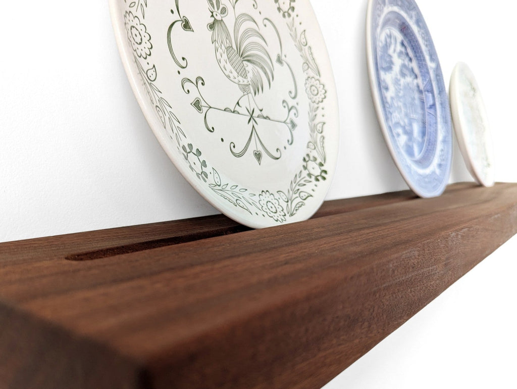 Plate Display Shelf in Oak