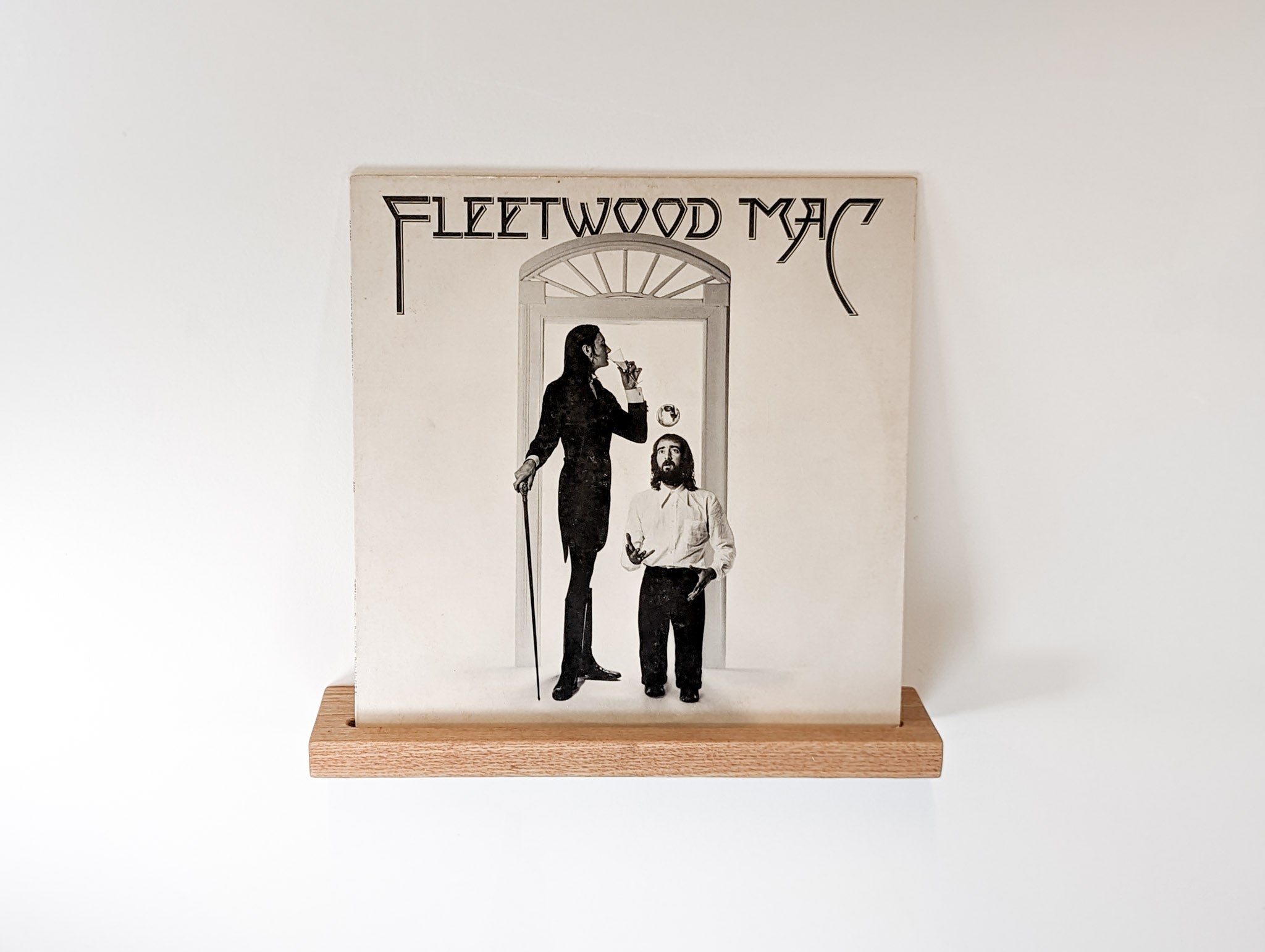 Vinyl Record Floating Shelf in Mahogany