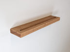 Vinyl Record Floating Shelf in Mahogany