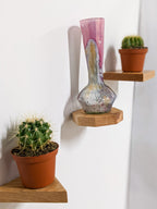 Small Square Display Shelf in Mahogany
