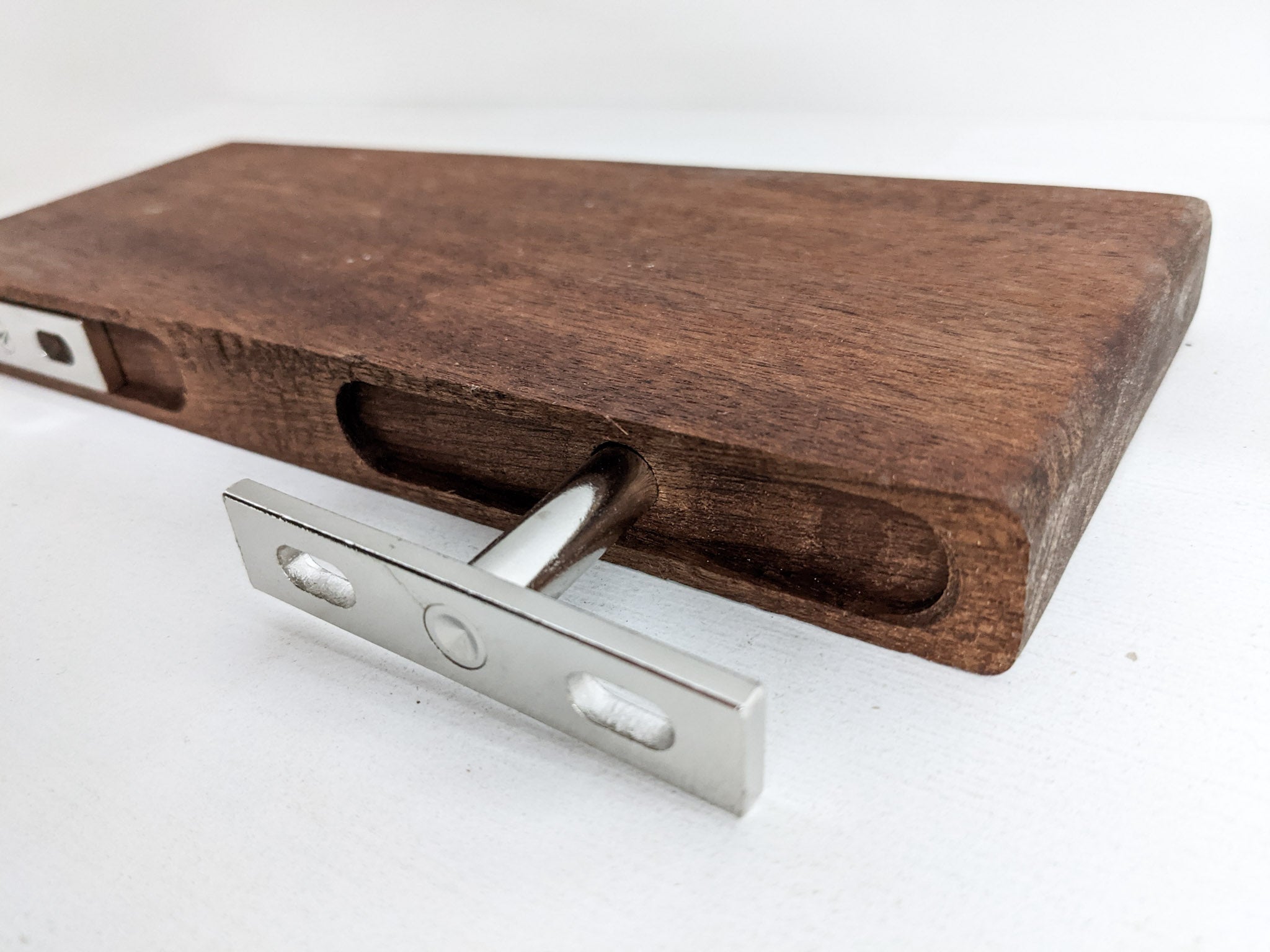 Live Edge Wood Shelf in Mahogany