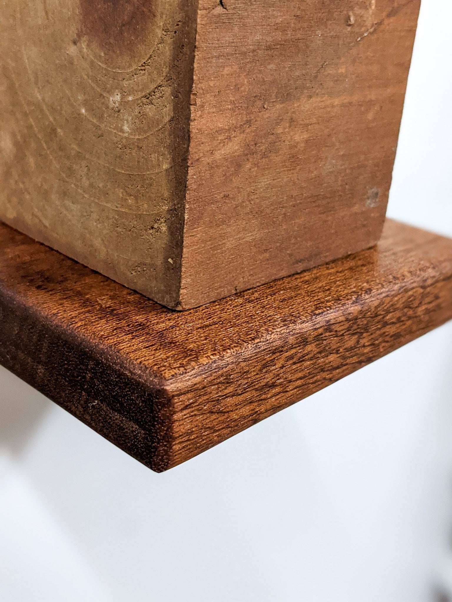 Small Square Display Shelf in Oak