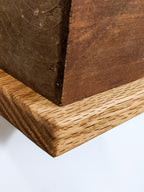 Small Square Display Shelf in Oak