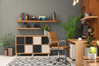 Thick Mahogany Floating Shelf with Rounded Corners