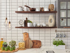 Thick Oak Floating Shelf in 12" to 84" lengths