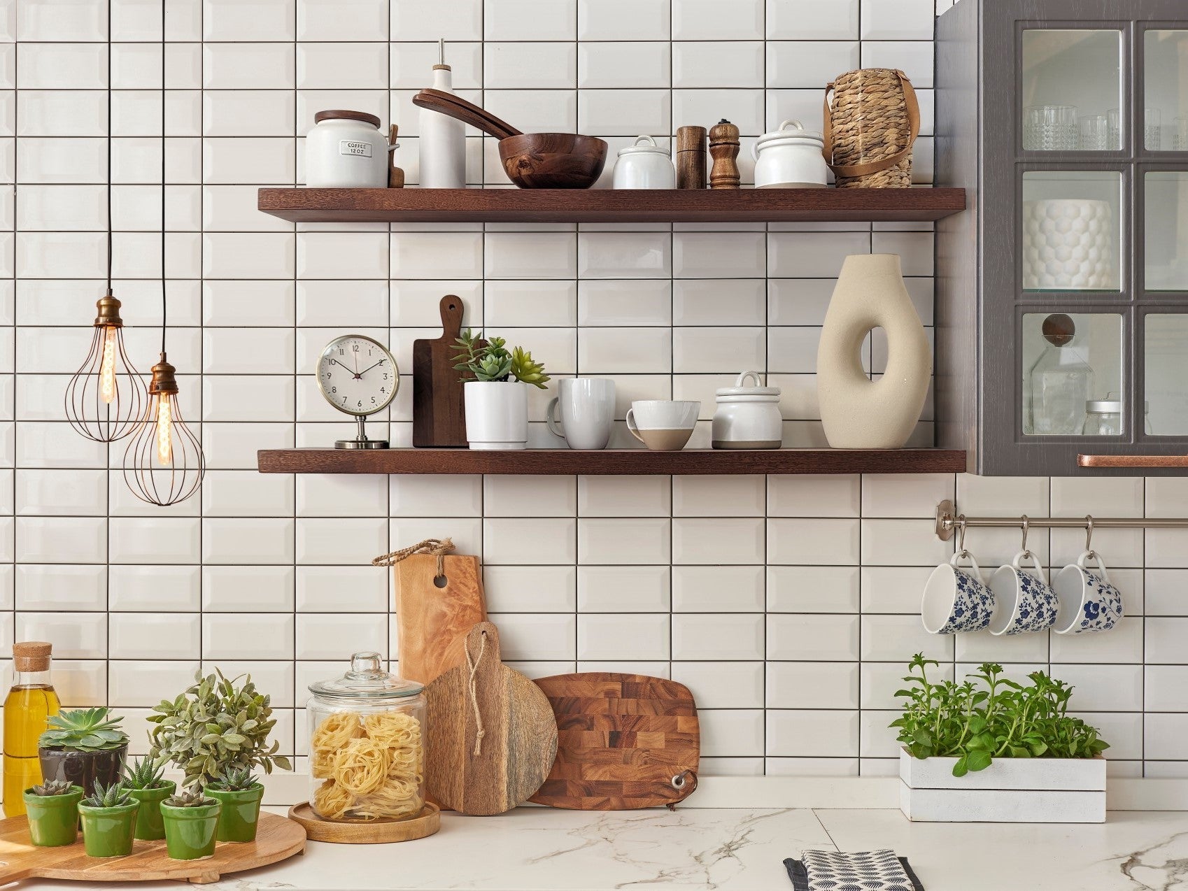 Thick Oak Floating Shelf in 12" to 84" lengths
